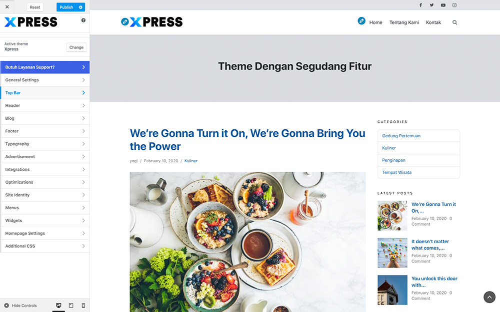 Xpress WordPress Taheme